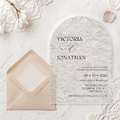 Winter Elegant Simple Wedding  Acryl Uitnodigingen