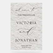 Winter Elegant Snowflakes Wedding Welcome (Recto)