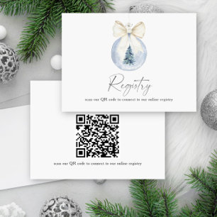 Winter elegante Vrijgezellenfeest QR-code voor reg Informatiekaartje