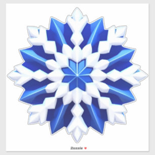 Winter Elegantie Vorst Sneeuwvlok Kunst Sticker