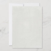 Winter Elephant Baby shower Invitation Kaart (Achterkant)