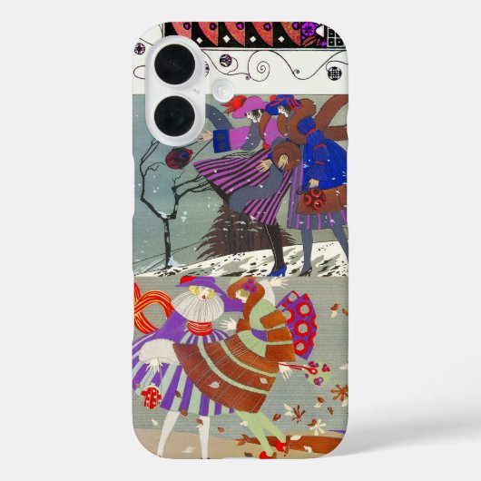 WINTER- EN AUTUMN-/MODE-KOSTUMONTWERPER Case-Mate iPhone CASE (Achterkant)
