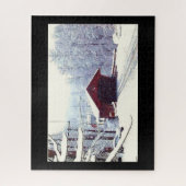 WINTER EN DE GEDEKTE BRIDGE LEGPUZZEL (Verticaal)