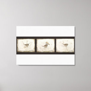 Winter en de Mus Canvas Afdruk