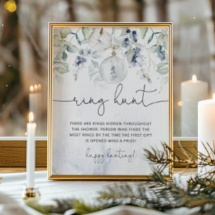 Winter eucalyptus ring zoektocht poster