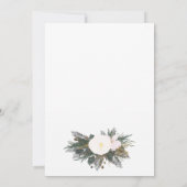 Winter Evergreen Bridal Shower Kaart (Achterkant)