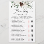 Winter evergreen De bruiloft schoen bruidsspel (Voorkant)