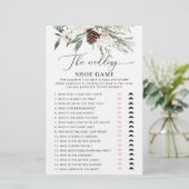 Winter evergreen De bruiloft schoen bruidsspel (Staand voorkant)