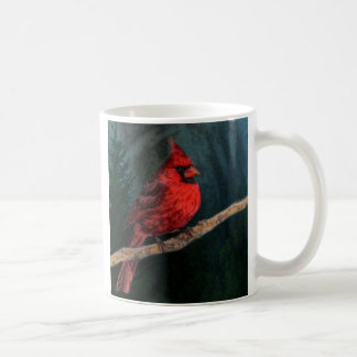 Winter Evergreen Primitieve Kerst Rode Kardinaal Koffiemok