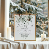 Winter evergreen zet een ring op het spel poster