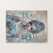 Winter Fairy Bride Magische Winter Wonderland Legpuzzel (Horizontaal)