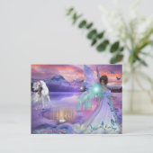 Winter Fairy Briefkaart (Staand voorkant)