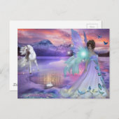 Winter Fairy Briefkaart (Voorkant / Achterkant)