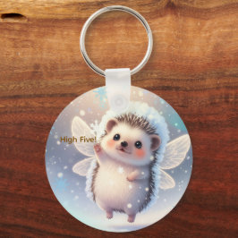 Winter Fairy Hedgehogs  – Cute Snowflake  Sleutelhanger