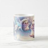Winter Fairy Hedgehogs Mug – Cute Snowflake (Centre)