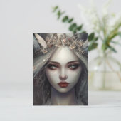 Winter Fairy Queen Briefkaart (Staand voorkant)