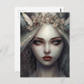 Winter Fairy Queen Briefkaart (Voorkant / Achterkant)