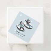 Winter Family Fun Kerstfeestdag Bedankjes Labels (In situ)