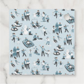 Winter Family Fun Kerstfeestdag Bedankjes Labels (Achterkant)