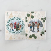 Winter Family Moments – Snowy Invitation Card" Kaart (Binnen)