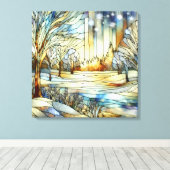 Winter Fantasy Canvas Kunst (Insitu (Houten vloer))