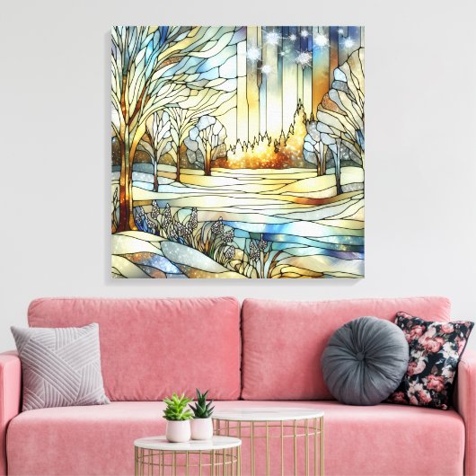 Winter Fantasy Canvas Kunst (Insitu (Woonkamer))