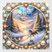 Winter Fantasy Window Cling Raamsticker (Vel)
