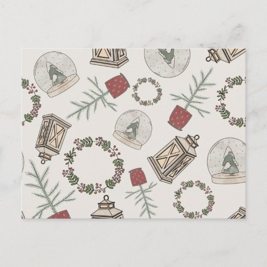 Winter Farmhouse Briefkaart (Voorkant)