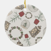 Winter Farmhouse Keramisch Ornament (Achterkant)