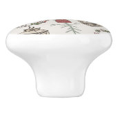 Winter Farmhouse Keramische Knop (Zijkant)