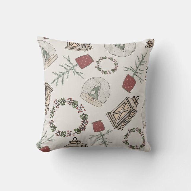 Winter Farmhouse Kussen (Voorkant)