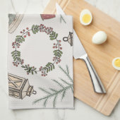 Winter Farmhouse Theedoek (Quarter Fold)