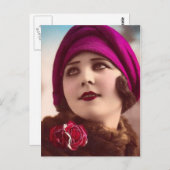 Winter Fashionable Briefkaart (Voorkant / Achterkant)