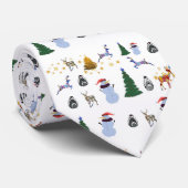 Winter-feestdag-Stropdas Stropdas (Opgerold)