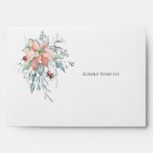 Winter-feestdag Waterverf Poinsettia