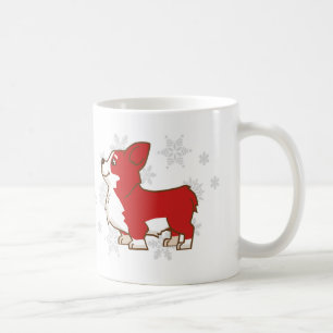 Winter Feestdagen Corgi Mok