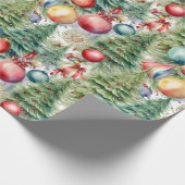 Winter Feestdagen Decor Cadeaupapier (Hoek)