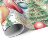Winter Feestdagen Decor Cadeaupapier (Rol Hoek)