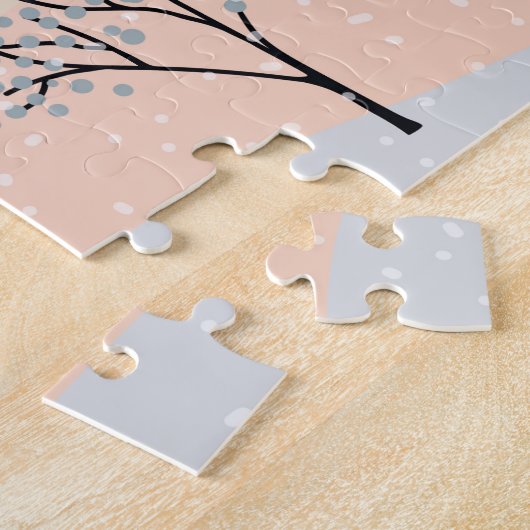 Winter Feestdagen kerstdorp Legpuzzel (Zijkant)