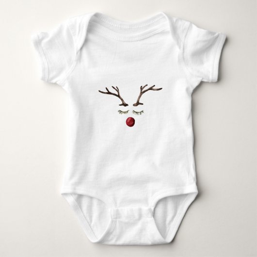 Winter feestdagen Rudolph Romper (Voorkant)