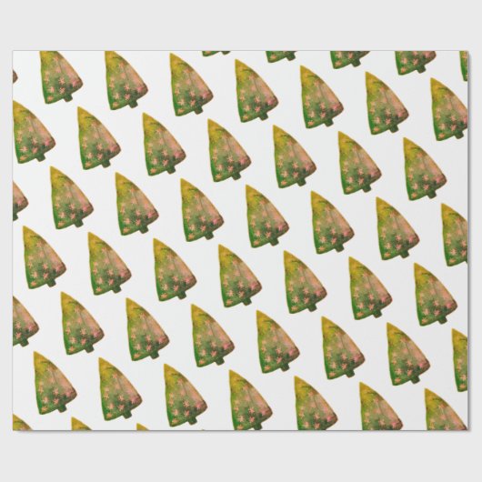 Winter Feestdagen Tree Wrapping Papier (Vlak)