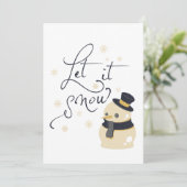 Winter Feestdagenkaart (Staand voorkant)