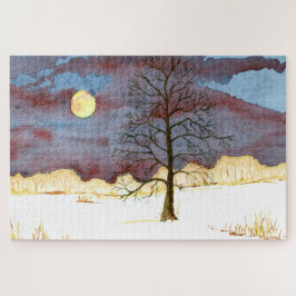 Winter Field Jigzaag Puzzle Legpuzzel