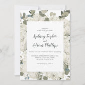 Winter Floral Casual bruiloft Kaart (Voorkant)