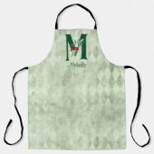 Winter Floral Illustrated Letter M Personalized Schort (Voorkant)