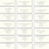 Winter Floral | Ivory Wedding Guest Adresetiketten Sticker (Voorkant)