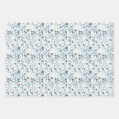 Winter Floral Pattern Inpakpapier Vel (Voorkant 2)