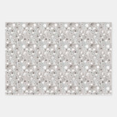 Winter Floral Pattern Inpakpapier Vel (Voorkant)