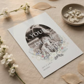 Winter Floral Photo Save The Date