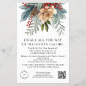 Winter Florals Store Kerstaanbiedingen QR-code Flyer (Voorkant)